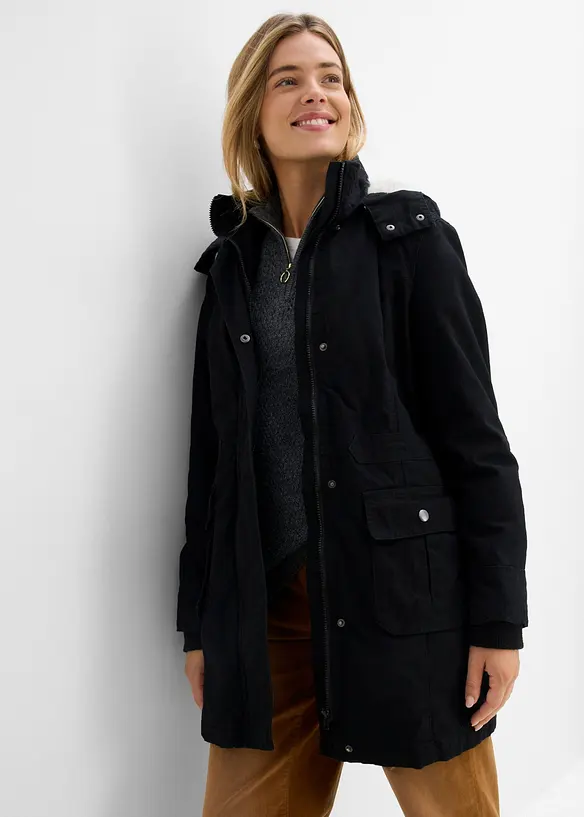 Parka en coton rembourr&eacute;e, bonprix