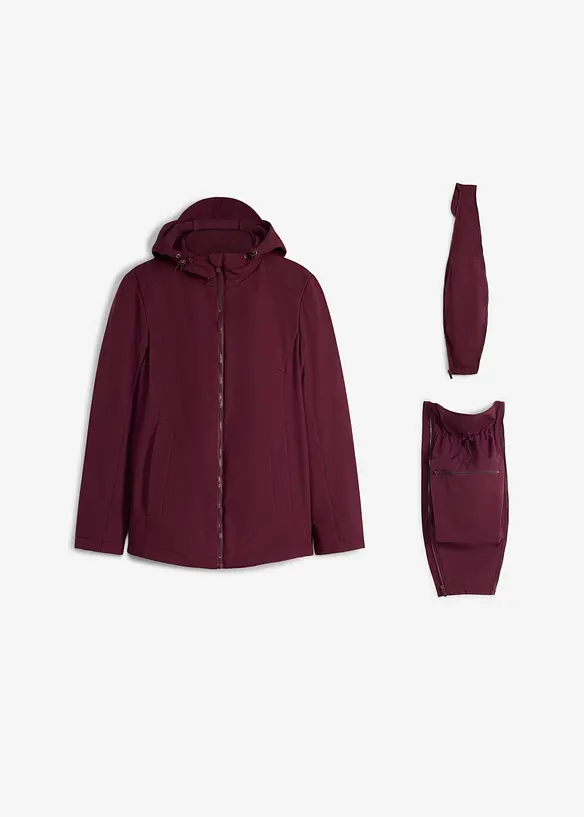 6-in-1 Umstands-Tragejacke mit herausnehmbarer Fleecejacke, bonprix