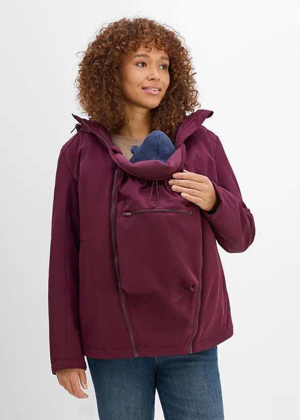 6-in-1 Umstands-Tragejacke mit herausnehmbarer Fleecejacke, bonprix