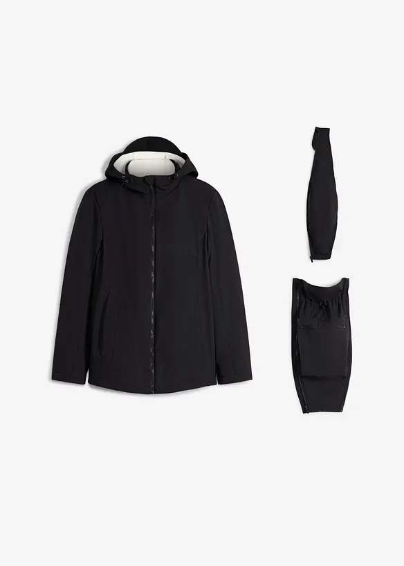 Parka de grossesse 6 en 1 avec gilet polaire d&eacute;tachable, bonprix