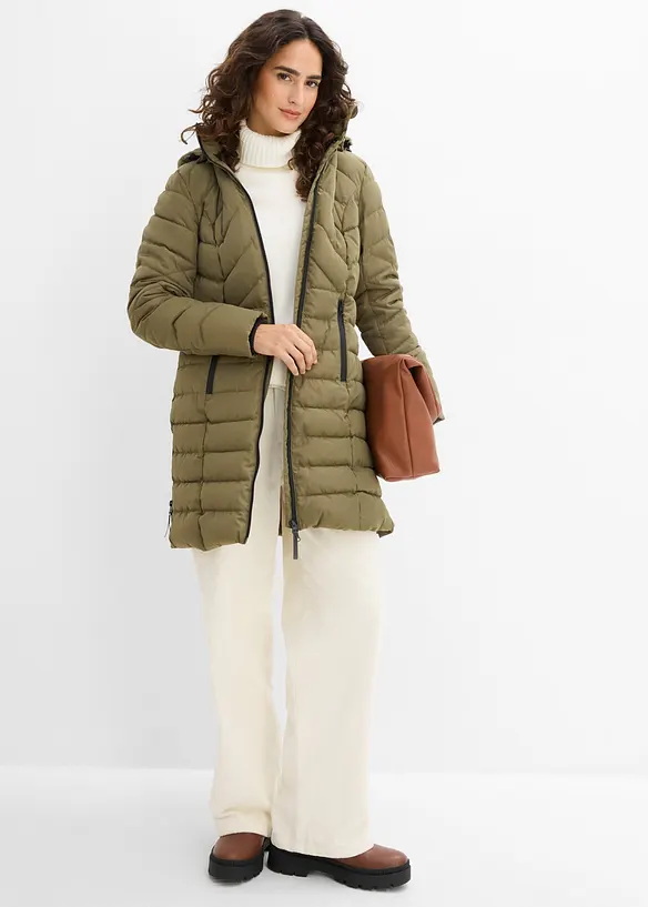 Veste longue matelass&eacute;e, rembourr&eacute;e, bonprix
