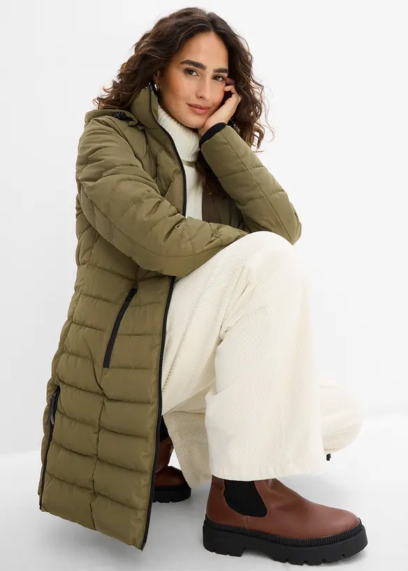 Veste longue matelass&eacute;e, rembourr&eacute;e, bonprix
