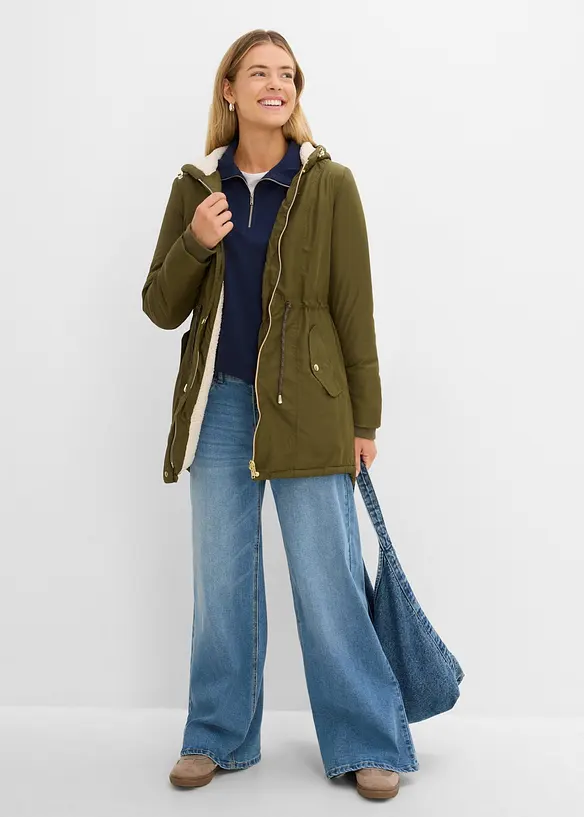 Parka avec doublure peluche, bonprix