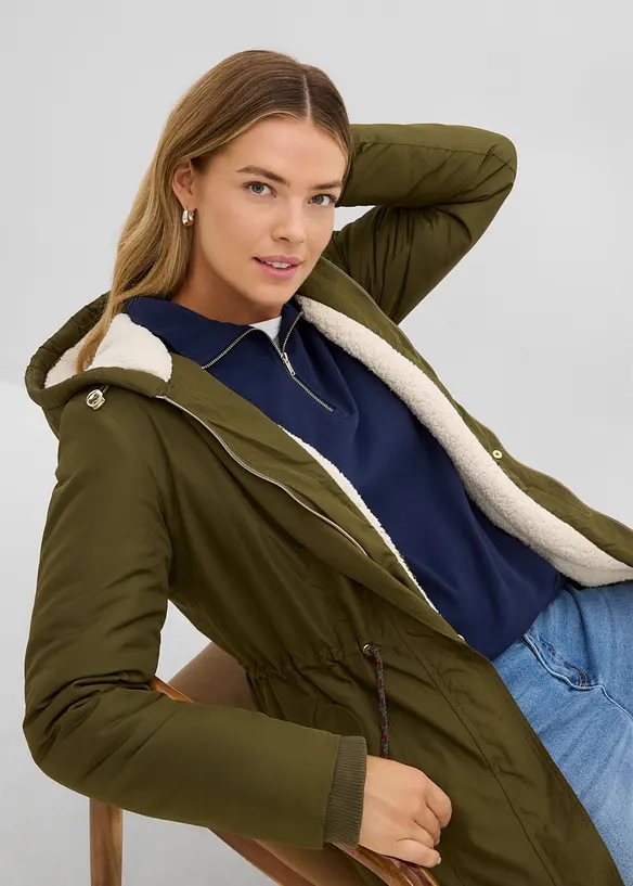 Parka avec doublure peluche, bonprix