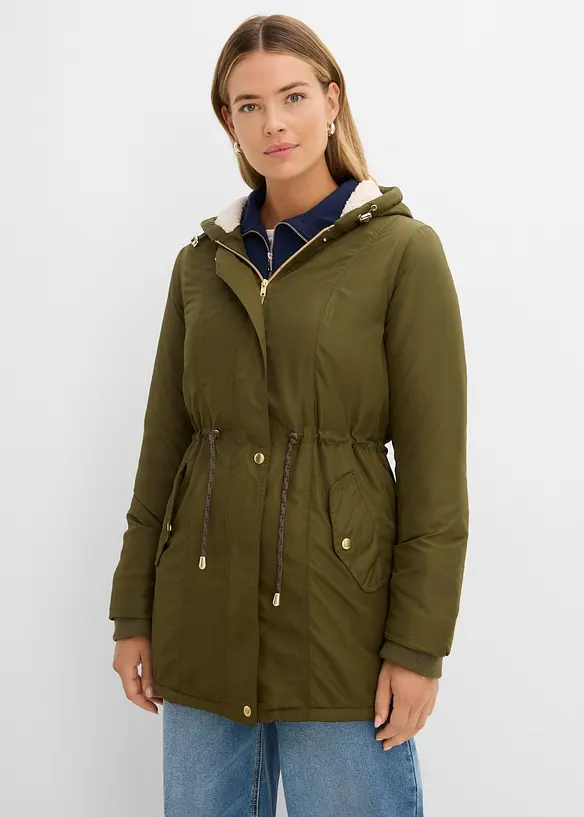 Parka avec doublure peluche, bonprix