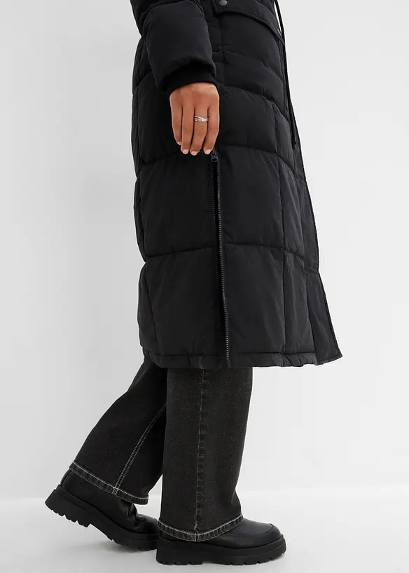 Manteau d&rsquo;hiver avec fermetures zipp&eacute;es sur les c&ocirc;t&eacute;s, bonprix