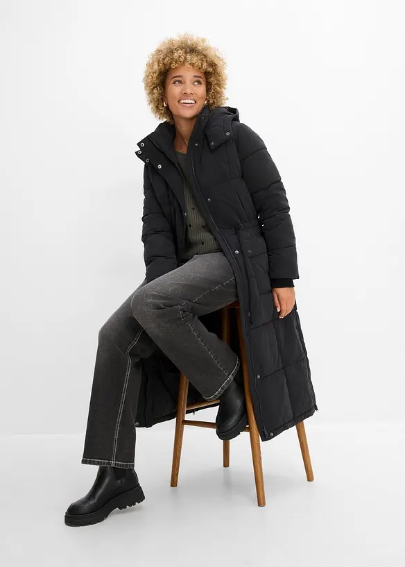 Manteau d&rsquo;hiver avec fermetures zipp&eacute;es sur les c&ocirc;t&eacute;s, bonprix