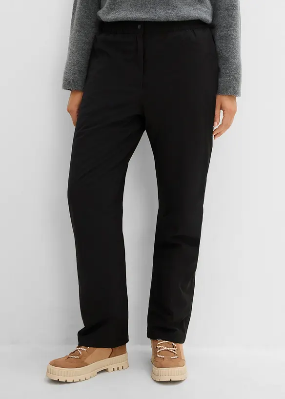 Pantalon chaud avec doublure polaire et taille &eacute;lastiqu&eacute;e, imperm&eacute;able, bonprix
