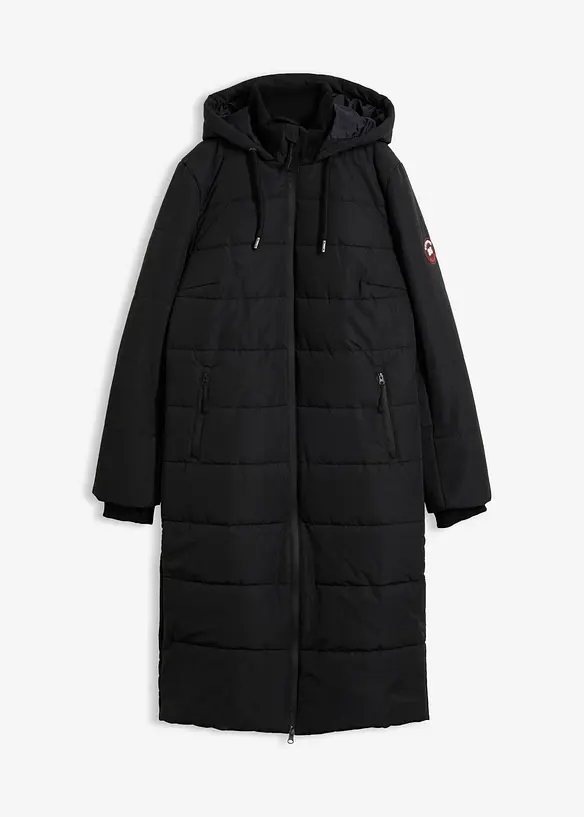 Longue doudoune outdoor, d&eacute;perlante, bonprix