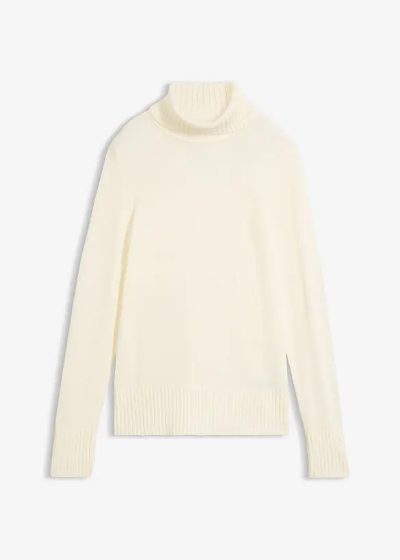 Pull col roul&eacute; basique, bonprix