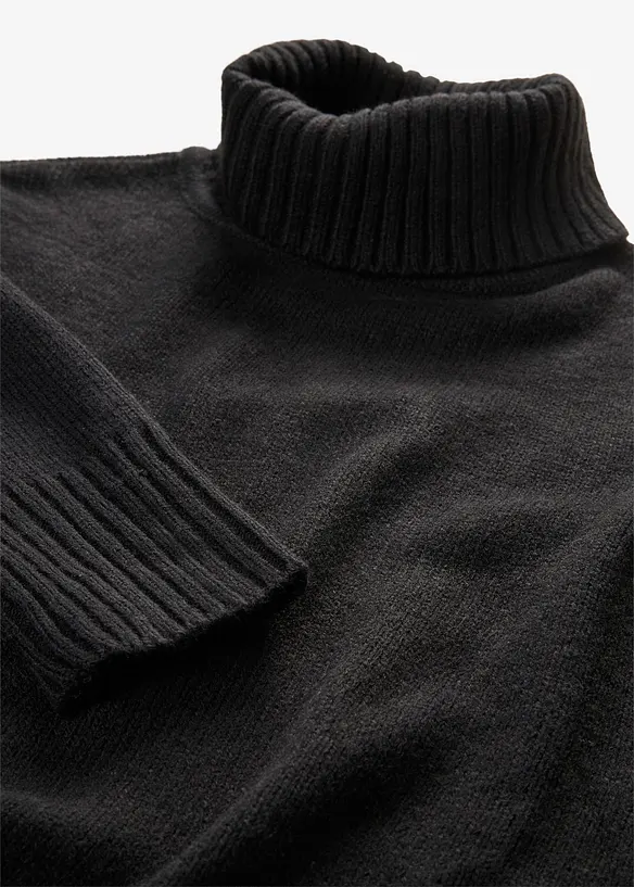 Pull col roul&eacute; basique, bonprix