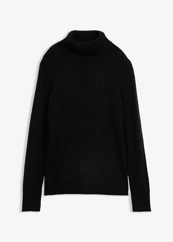 Pull col roul&eacute; basique, bonprix