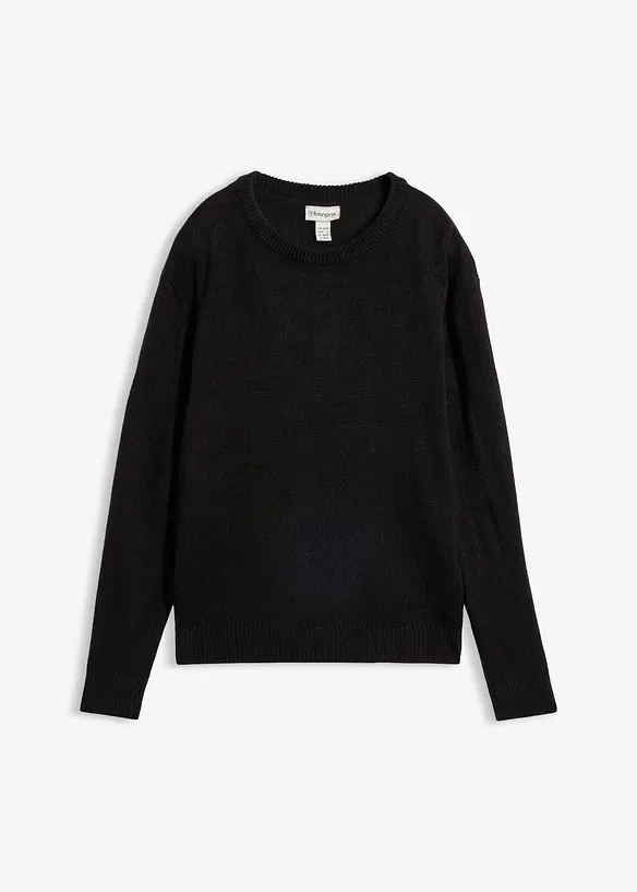 Strick-Pullover mit Rundhals-Ausschnitt, bonprix