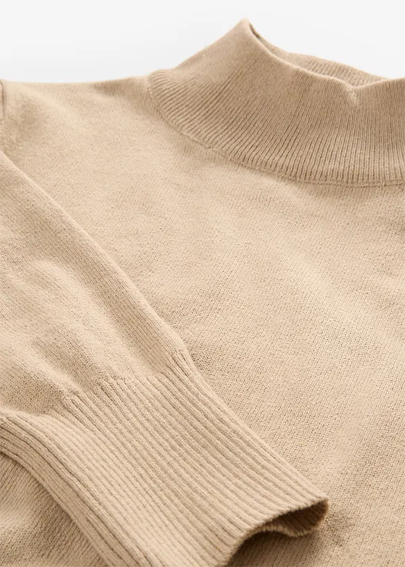 Feinstrickpullover mit recycelter Baumwolle, bonprix