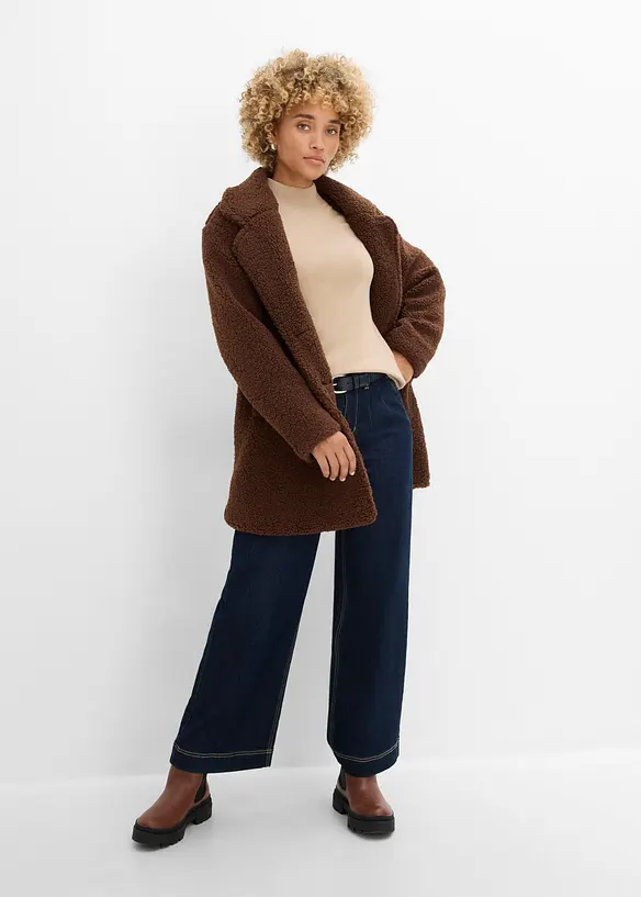 Feinstrickpullover mit recycelter Baumwolle, bonprix