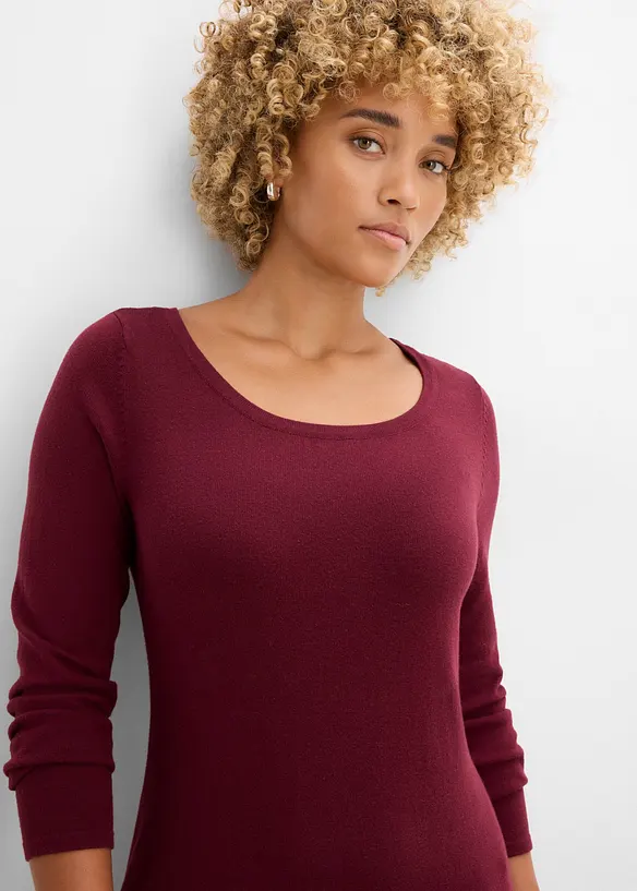 Strickkleid mit legerem Schnitt, bonprix