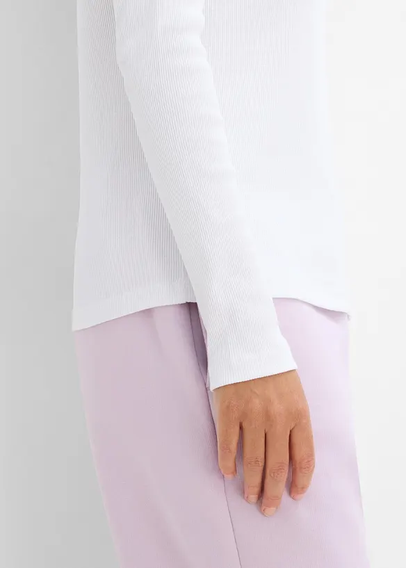 Rippshirt aus reiner Bio-Baumwolle  (4er Pack), bonprix