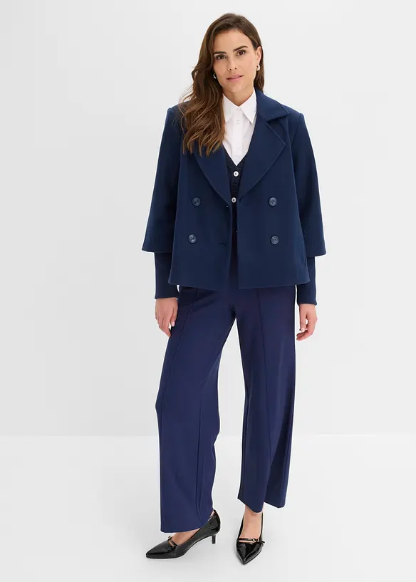Caban avec manches en maille, bonprix