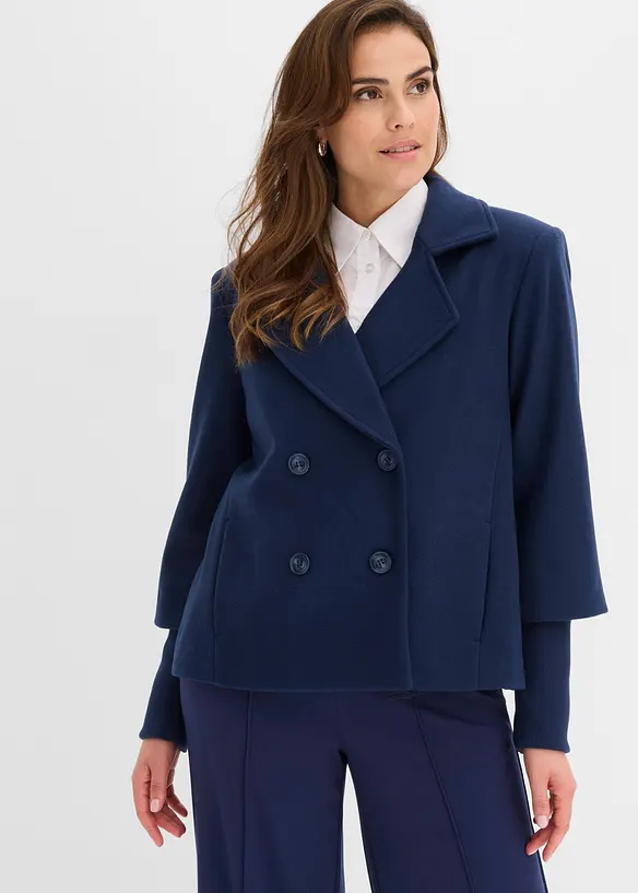 Caban avec manches en maille, bonprix