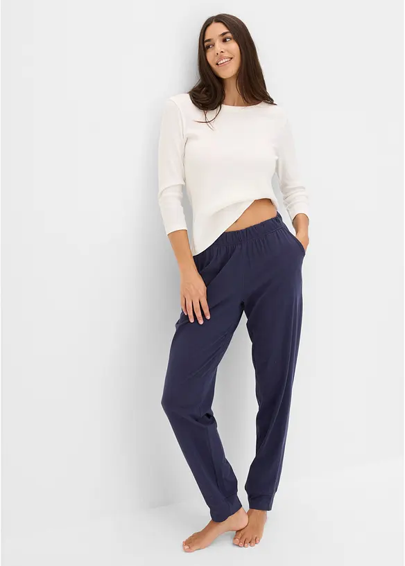 Lange Pyjamahose (2er Pack), bonprix