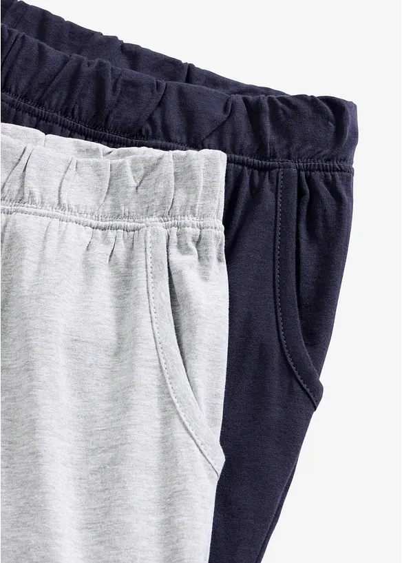 Lange Pyjamahose (2er Pack), bonprix