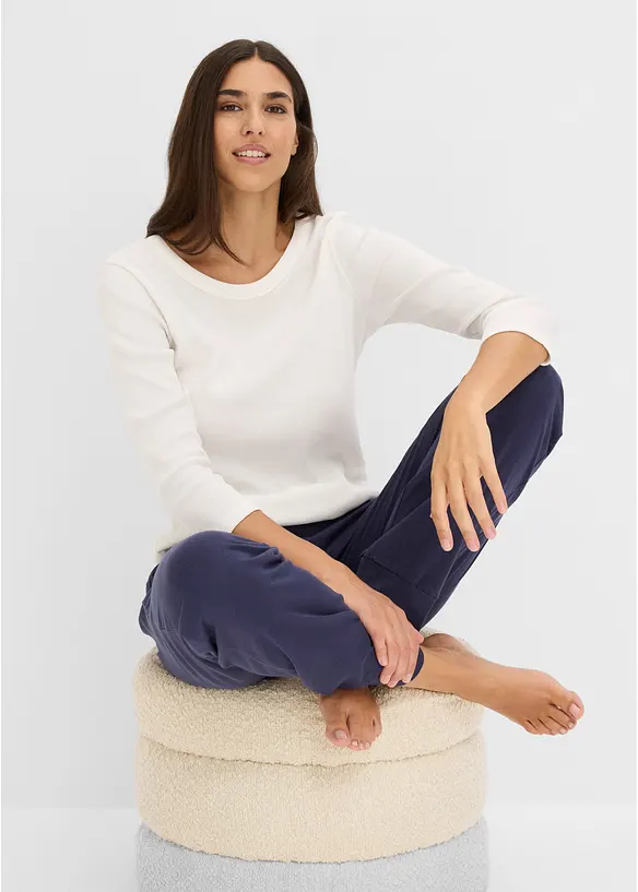 Lange Pyjamahose (2er Pack), bonprix