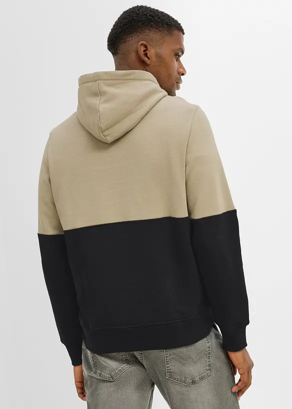 Sweat &agrave; capuche 100% coton, bonprix
