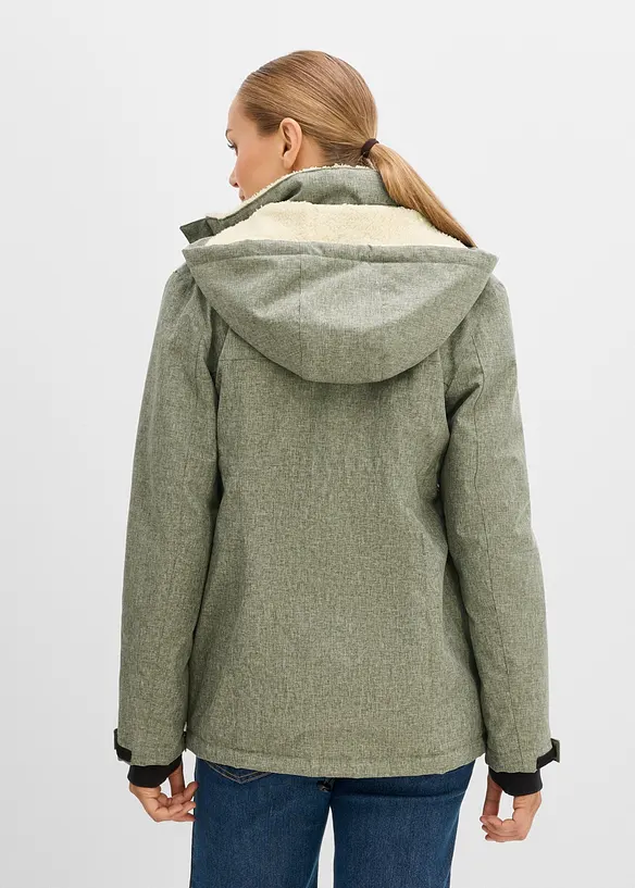 Kuschelige 3-in-1 Umstandsjacke und Tragejacke, bonprix