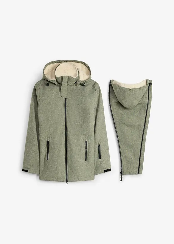 Kuschelige 3-in-1 Umstandsjacke und Tragejacke, bonprix