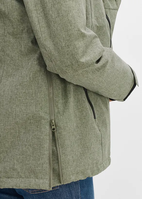 Kuschelige 3-in-1 Umstandsjacke und Tragejacke, bonprix