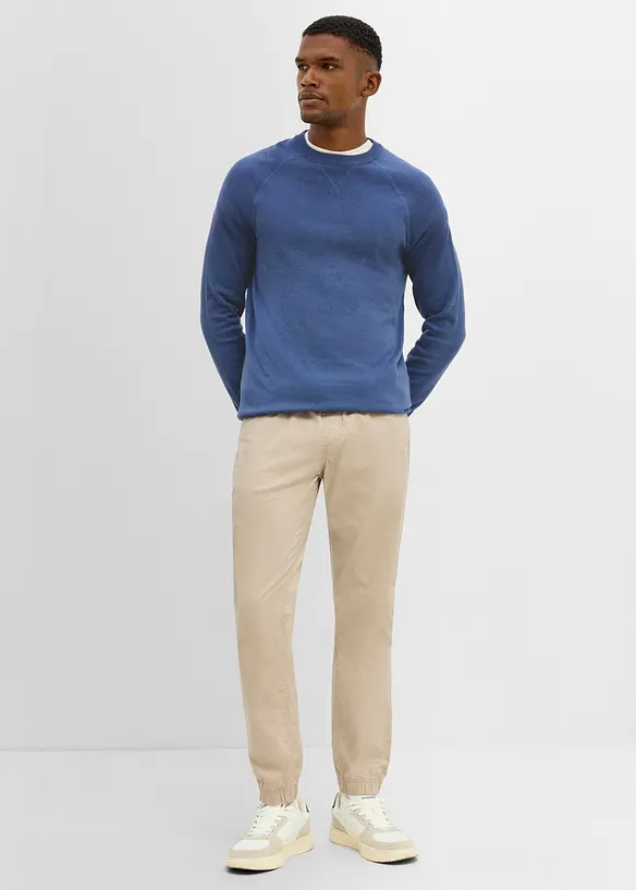 Feinstrickpullover aus reiner Baumwolle (2er Pack), bonprix