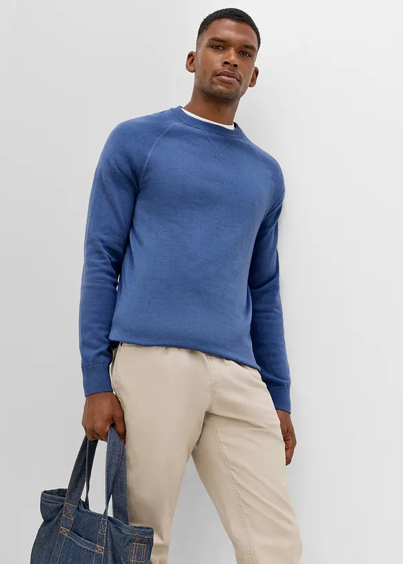 Feinstrickpullover aus reiner Baumwolle (2er Pack), bonprix