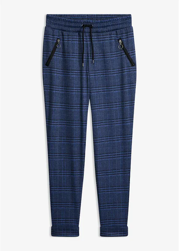 Pantalon jogger &agrave; carreaux Prince de Galles, bonprix
