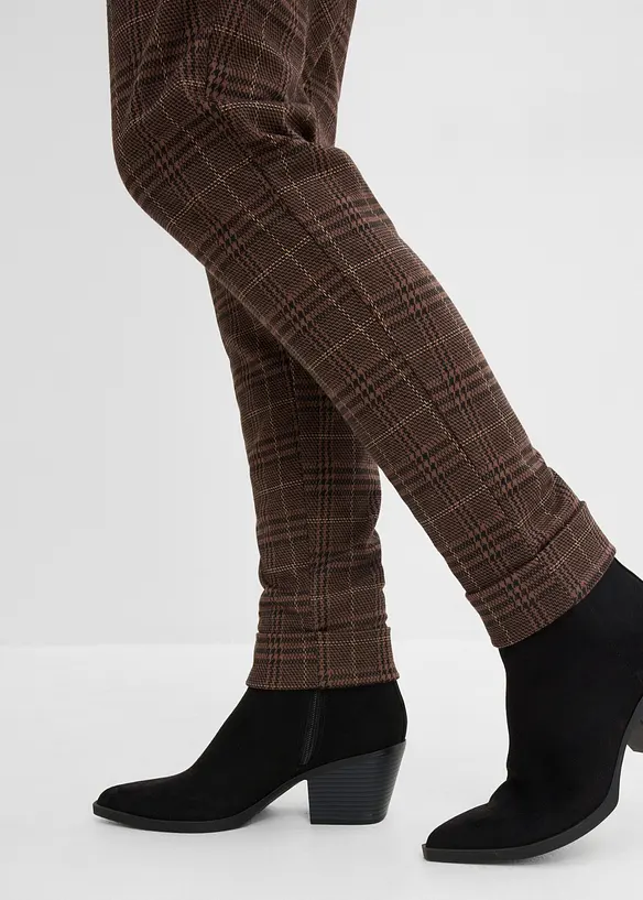Pantalon jogger &agrave; carreaux Prince de Galles, bonprix