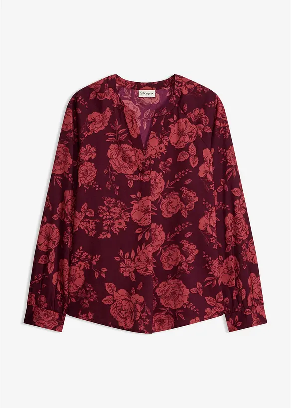 Tunique-blouse en cr&ecirc;pe l&eacute;ger, bonprix