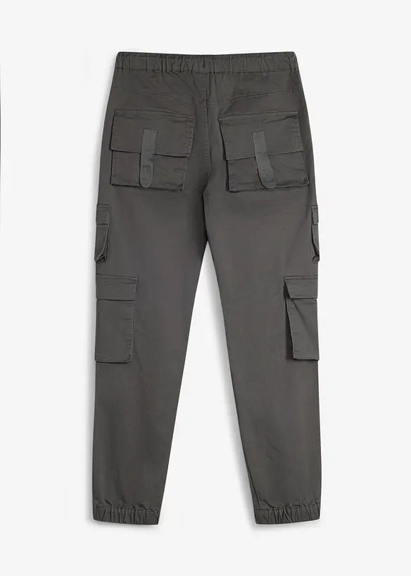 Regular Fit Stretch-Cargo-Schlupfhose mit praktischen Taschen, bonprix