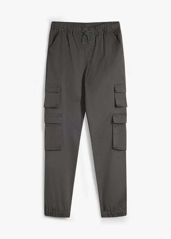 Regular Fit Stretch-Cargo-Schlupfhose mit praktischen Taschen, bonprix