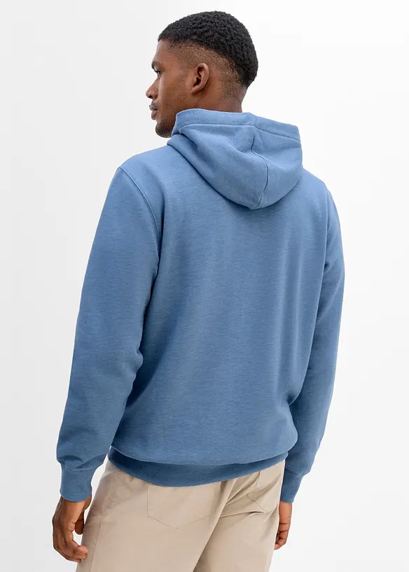 Sweat &agrave; capuche et d&eacute;tails enduits, bonprix