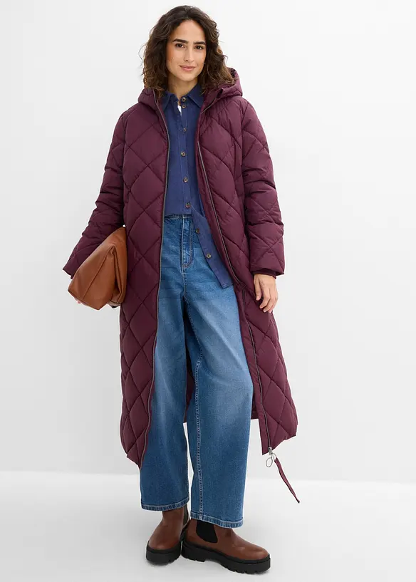 Manteau matelass&eacute; et rembourr&eacute; &agrave; capuche, bonprix