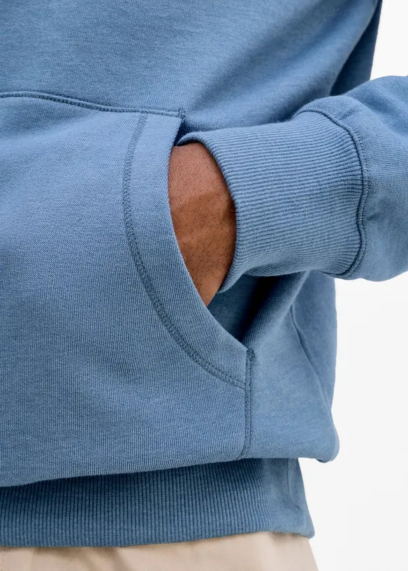 Sweat &agrave; capuche et d&eacute;tails enduits, bonprix