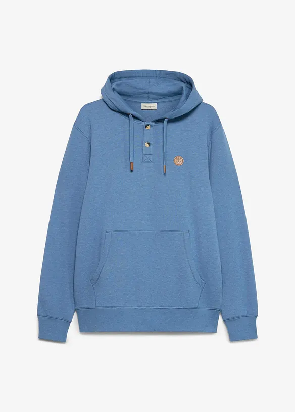 Sweat &agrave; capuche et d&eacute;tails enduits, bonprix