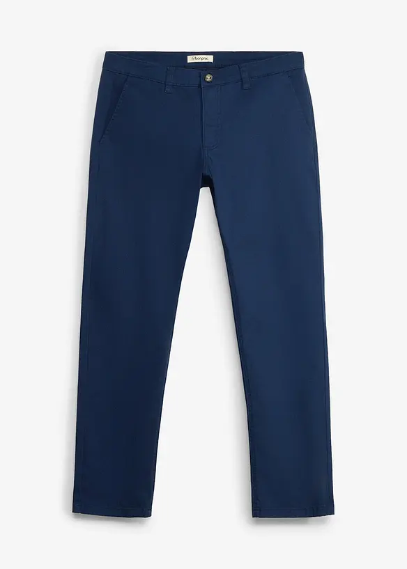 Pantalon chino extensible, ample et droit, bonprix