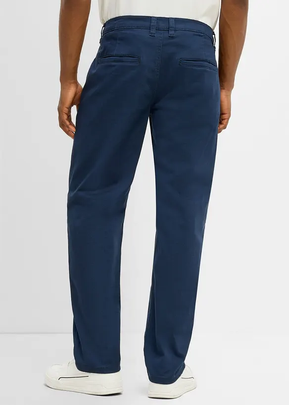 Pantalon chino extensible, ample et droit, bonprix