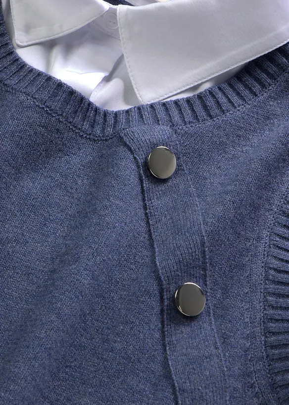 Pullover mit Blusen-Einsatz, bonprix