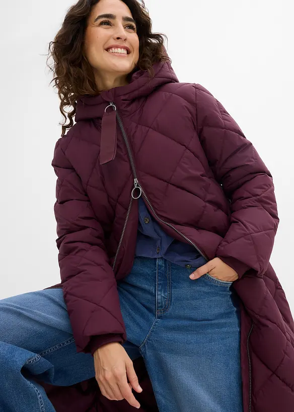 Manteau matelass&eacute; et rembourr&eacute; &agrave; capuche, bonprix