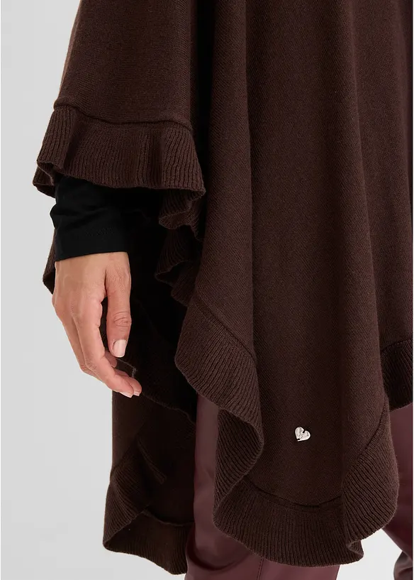 Poncho mit Kaschmiranteil, bonprix
