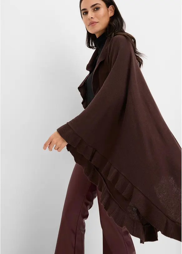 Poncho mit Kaschmiranteil, bonprix
