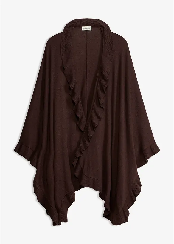Poncho mit Kaschmiranteil, bonprix