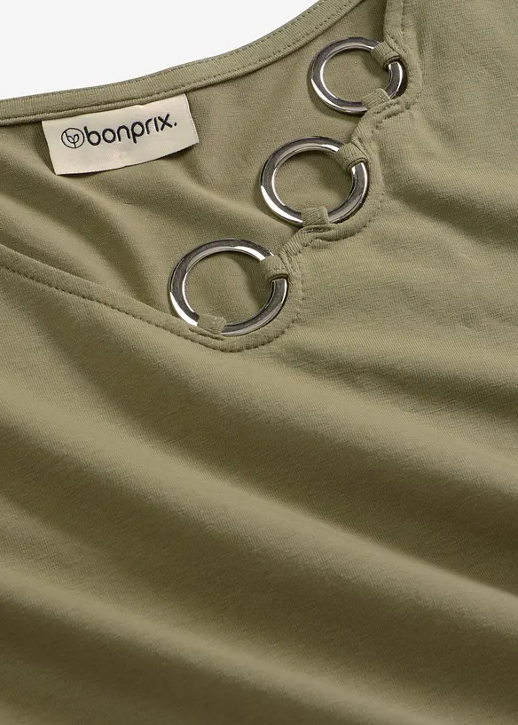 Langarmshirt mit &Ouml;sen, bonprix