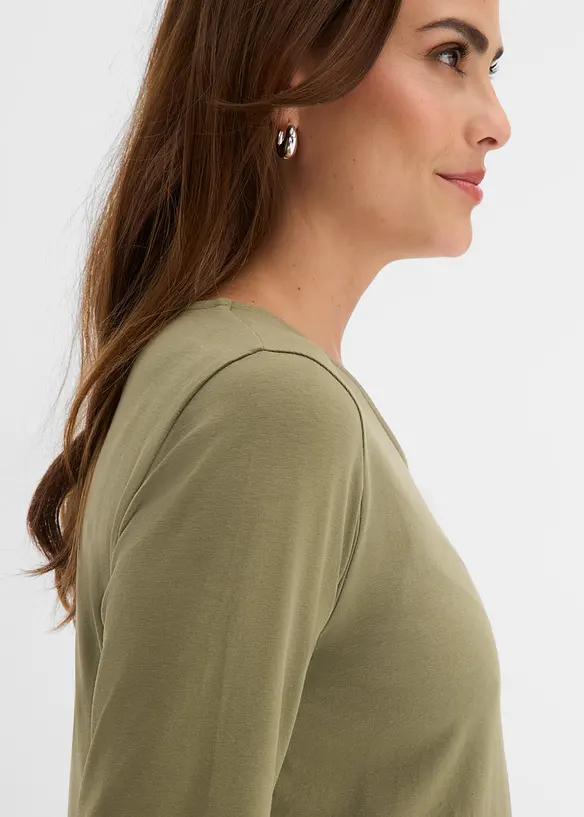 Langarmshirt mit &Ouml;sen, bonprix